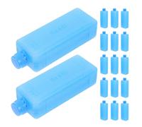 BIUDECO 20 Paquetes de Hielo Reutilizables para contenedores de Alimentos y refrigeradores, Ideales para Viajes, Trabajo y entornos de Alta Temperatura.