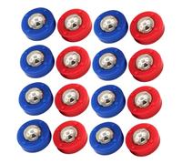 BIUDECO 20 Piezas Accesorios para Mini Tablero de Shuffleboard Bolas Rodantes y Discos para Juego de Mesa Componentes de Repuesto Azul y Rojo Compatibles Juegos de Curling y