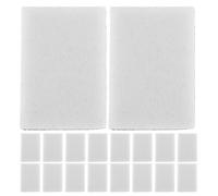 BIUDECO 20 Piezas Almohadillas de Espuma Rectangulares de Color Claro para Mezclar Tinta y Pintura, Herramienta de Esponja para Scrapbooking y Técnicas de Mezcla de Medios Mixtos