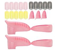 BIUDECO 20 piezas Clips Plásticos para Quitar Esmalte de Uñas Ajustables para Dedos Herramienta Segura para Removedor de Esmalte Permanente y Gel para Manicura Fácil y Duradera