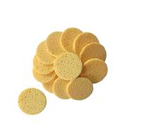 BIUDECO 20 piezas Esponjas Faciales de Celulosa Comprimida Almohadillas Desmaquillantes Suaves y Amigables Redondas para Limpieza Profunda y Exfoliación Diaria