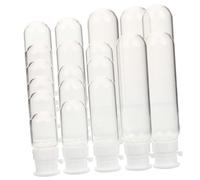 BIUDECO 20 piezas Frascos Cosméticos de Vidrio Rellenable para Viaje Botellas Líquidas Portátiles con Tapa Envases Compactos y Prueba de Fugas para Loción y Esencia