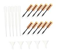 BIUDECO 20 piezas Tubos Vacíos para Rímel con Varitas y Embudos para Transferencia Envases Portátiles para Aceite de Ricino y Pestañas Recargables y Seguros para Viaje y Uso DIY