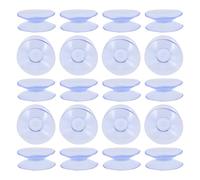 BIUDECO 20 Piezas Unidades Almohadillas Antideslizantes para Mesa de Vidrio Protectores de Parachoques Transparentes de Doble Cara Ventosas Estabilizadoras Aplicables para Hogar Hotel y