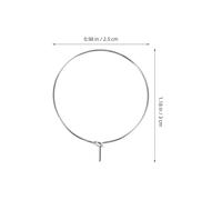 BIUDECO 200 Piezas Anillos Metálicos Identificadores de Copas de Etiquetas Reutilizables para Vasos de Vino Marcadores Colgantes para Bodas y Fiestas Temáticas