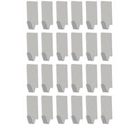 BIUDECO 24 Ganchos Autoadhesivos Para Colgar Ropa En La Pared Acabado Cepillado Ideales Para La Cocina Incluye Ganchos Adhesivos Pequeños De Acero Cromado Para Colgar Ropa En