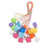 BIUDECO 24 Piezas Caja de Almacenamiento de Dientes para 24 Ranuras Plástica Multicolor Tapa Hermética para Guardar Dientes de Leche y Recuerdos Infantiles Portátil para Fiestas y