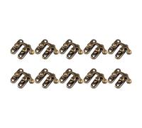 BIUDECO 25 Piezas de Pestillo Derecho de Cuerno de Hierro Acabado Latón Antiguo, Cerrojo para Caja de Madera y Metal, Cierre Metálico Resistente para Joyero, Caja de Herramientas y Maleta