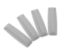 BIUDECO 2pares Mango Adhesivo para Refrigerador Manijas sin Taladro para Gabinetes Plástico Plateado Fácil de Instalar para Cocina y Baño