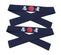 BIUDECO 2piezas Diadema De Chef Japonés Bandana Tradicional Ninja y Transpirable Accesorio De Cocina Para Entusiastas Del Karate Cultura Japonesa