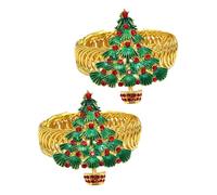 BIUDECO 2piezas Lazos De Cortina Metalicos Resorte para Sujetar Cortinas De Ventana De Hebilla Alzapaños Navideños para Decorar