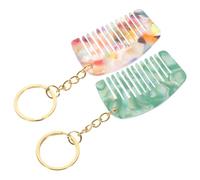 BIUDECO 2piezas Mini Peines De Dientes Anchos Peine De Viaje Antiestático Para Cabello Rizado y Húmedo Accesorio Práctico y Estiloso
