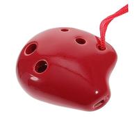 BIUDECO 2piezas Ocarina De Cerámica Miniatura De Do Instrumento Musical Con Puntuación y Cordón De y Tocar Melodías Simples Color Aleatorio