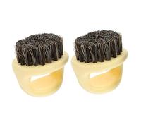 BIUDECO 2piezas Peine para Peinar la Barba Cepillo Portátil Multifunción Cepillo para Barba de Pelo de Jabalí para Eliminar el Vello Roto Uso Diurno y Nocturno