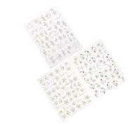 BIUDECO 3 hojas Pegatinas Uñas Adhesivas para Decoración Nail Art DIY Profesionales y Principiantes Diseño Natural y Versátil para Manicura Creativa