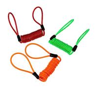 BIUDECO 3 piezas Cable de Seguridad Antirrobo para Disco de Freno de Unidades con Cuerda Resistente y Duradera Diseño Compacto y Fácil de Usar para Motos y Bicicletas Color Aleatorio