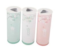 BIUDECO 3 piezas Caja Cilíndrica para Pañuelos Desechables Portátil para Coche de Unidades Diseño Elegante y Compacto Compatible con Recambios Estándar para Organizar y Decorar el