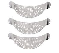 BIUDECO 3 piezas Colador Inoxidable para Ollas y Sartenes de Diseño con Asas Dobles Resistente la Corrosión y Fácil de Colgar para Escurrir Pasta y Verduras Cocina