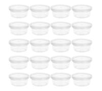 BIUDECO 30 Piezas Cajas Organizadoras Redondas de Plástico Transparente con Tapa Estuche Mini para Almacenamiento de Joyas Cuentas y Artículos de Manualidades Contenedores Ligeros