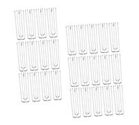 BIUDECO 30 Piezas Ganchos de Cortina de Acero Inoxidable con Cuatro Puntas Reforzadas Resistentes y Prácticos Diseño Simple para Colgar Cortinas de Diferentes Grosores Accesorios