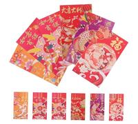 BIUDECO 36 Piezas Sobres Rojos Chinos Año Serpiente Tradicionales Hong Bao para Año Chino Bodas Cumpleaños Festival Primavera