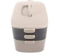 BIUDECO 3nivel Caja de Medicamentos Transparente de Organizador de Botiquín Hogar Viajes con Asa y Bandejas Caja Portátil para Suministros Médicos Gran Capacidad