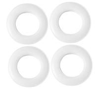 BIUDECO 4 Piezas Anillas Cortinas Redondas de Plástico para Cortinas Hogar Fáciles de Deslizar Accesorio Silencioso Compatible con Barras Estándar