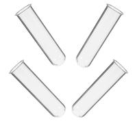 BIUDECO 4 Piezas Jarrón Hidropónico de Vidrio Transparente Tubo Ensayo Decorativo para Plantas Macetero Terrario Duradero para Hogar y Oficina Diseño Versátil y Resistente