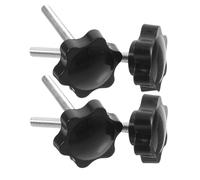 BIUDECO 4 Piezas Pomo de Tornillo de Sujeción con Perilla Estrella y Junta para Reposabrazos y Plataforma de Andador Accesorios Resistentes y Antideslizantes para Silla de Ruedas