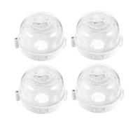 BIUDECO 4 piezas Protector para Perillas de Cocina Gas Plástica para Encimera Bloqueo Infantil para Evitar Encendido Accidental y de Gas