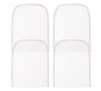 BIUDECO 4 Piezas Red de Encaje para Peluca Frontal 4x4 Pulgadas Color Marrón Oscuro Cierre Ventilado Base para Hacer Pelucas Uso Profesional en Fiestas Bodas y Teatro