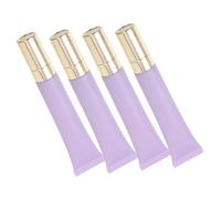 BIUDECO 4 piezas Tubos Recargables para Crema de Ojos con Cabezal Masajeador Envases Vacíos para Cosméticos y Aceites Esenciales Contenedores Portátiles para Crema Facial de Uso Diario