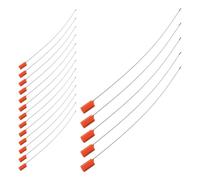 BIUDECO 40 Piezas Precintos de Seguridad para Cables Mecanismo Autobloqueo y Resistencia a Temperaturas Extremas, de Acero Galvanizado Naranja para Remolques y Transporte de Carga