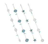 BIUDECO 4piezas Clip de Foto Estilo Mediterráneo para Baño Decoración de Pared con Recuerdos de Collage de Imágenes Oceánicas con Clips