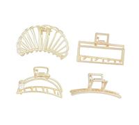 BIUDECO 4piezas Horquilla Creativa Cabello Pinza Decorativa De Metal Para Mujer Tocado Femenino Para Maquillaje y