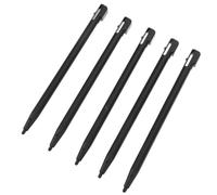BIUDECO 5 Lápices Ópticos Negros de Plástico para Tablets y Laptops, Bolígrafos Táctiles Ligeros y Precisos Ideales para Escribir y Dibujar en Pantalla
