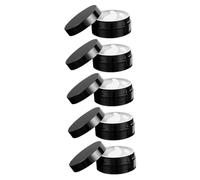 BIUDECO 5 piezas Botes Cosméticos Vacíos con Tapa Ancha para Cremas Faciales y Almacenamiento de Ungüentos Reutilizables y Duraderos para Viaje y Uso Diario