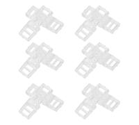 BIUDECO 50 Clips Invisibles para Uñas Postizas Transparentes Mini Hebillas para Extensiones Largas Sujetadores de Plástico Resistentes para Manicura DIY y Accesorios de Nail Art