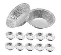 BIUDECO 500 Piezas Molde Mini Tartas Aluminio Unidades Moldes Redondos Resistentes Horno para Repostería Profesional y Uso Familiar Bandejas Desechables para Tartaletas y Pasteles Pequeños