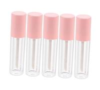 BIUDECO 5piezas Botella de Brillo de Labios Tubo Portátil para Viaje Visible y Delicado para DIY y Uso Diario Unidades
