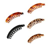 BIUDECO 5piezas Pinza Cabello De Caballo Pinzas Tipo Banana Para Mujeres y Niñas De Pelo Para Cabello Grueso Para Diario y Fiestas