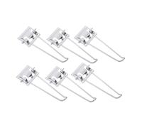 BIUDECO 6 Patas Metálicas Plegables para Mesa Resistentes al Desgaste Patas de Horquilla para Escritorio y Mesa Auxiliar el Hogar Fáciles de Instalar y Ahorran Espacio