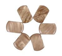 BIUDECO 6 piezas Botones de Clavija de Afinación para Guitarra Eléctrica Manijas Cuadradas de Gris Dorado Duraderos y Fáciles de Instalar Accesorios para Reemplazo Cuerdas