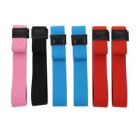 BIUDECO 6 piezas Correas Elásticas para Fiambrera Bento Bandas Coloridas Ajustables para Caja Almuerzo Perímetro Fijación para Loncheras y Contenedores Color Color