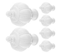BIUDECO 6 Piezas Tapones para Barra Cortina Accesorios Plásticos para Extremos de Palos Cortinas Decorativos para Sala Dormitorio y Oficina