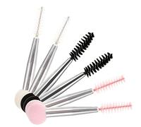 BIUDECO 6piezas Sello de Pincel de Maquillaje con Brocha para Cejas Esponja de Maquillaje para Rostro Aplicador de Tinte para Pestañas
