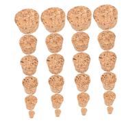 BIUDECO 72 Piezas Unidades Tapones de Corcho Natural Cónicos para Botellas y Tarros Sellado Hermético Reutilizable para Manualidades y Proyectos DIY