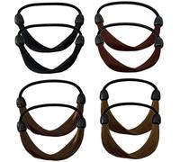 BIUDECO 8 piezas Bandas Elásticas para Cabello Postizo Coleteros Ponytail con Alta Elasticidad Colores Naturales Negro y Marrón Accesorios Invisibles para Peinados Elegantes y Cómodos