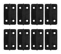 BIUDECO 8 Piezas Limitador de Oscilación para Puertas Correderas, Guía Inferior de Acero Inoxidable, Soporte de Junta para Puertas de Granero y Armario, Kit Antibalanceo para Instalación