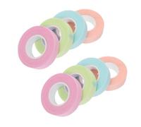 BIUDECO 8 rollos Cintas Adhesivas Desechables para Extensiones de Pestañas de Bandas No Tejidas Suaves y Transpirables Colores Surtidos para Uso Profesional y Personal